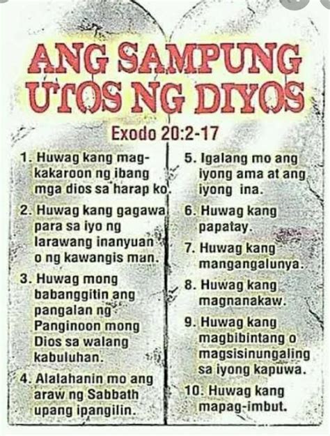sampung utos ng diyos picture|Sampung Utos ng Diyos .